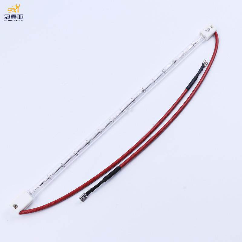 单管透明红外线灯管1KW530MM塑料吹瓶机加热管 卤素石英加热灯管