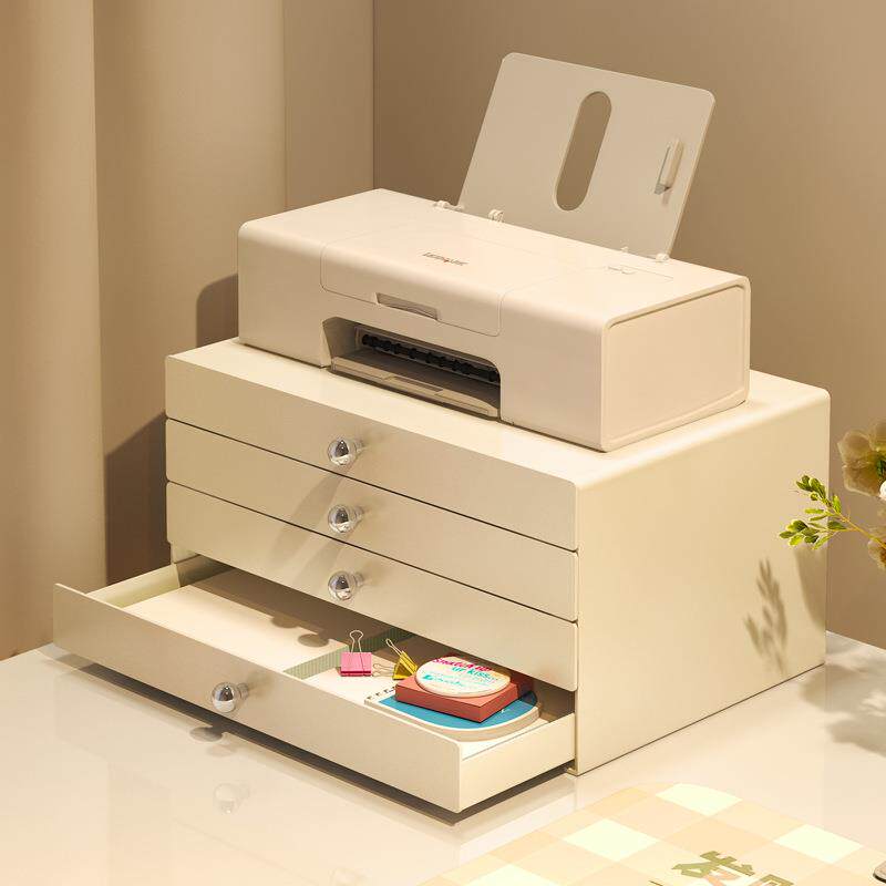 抽屉式收纳柜办公室A4文件储物柜家用桌下多层台面储物柜置物架子