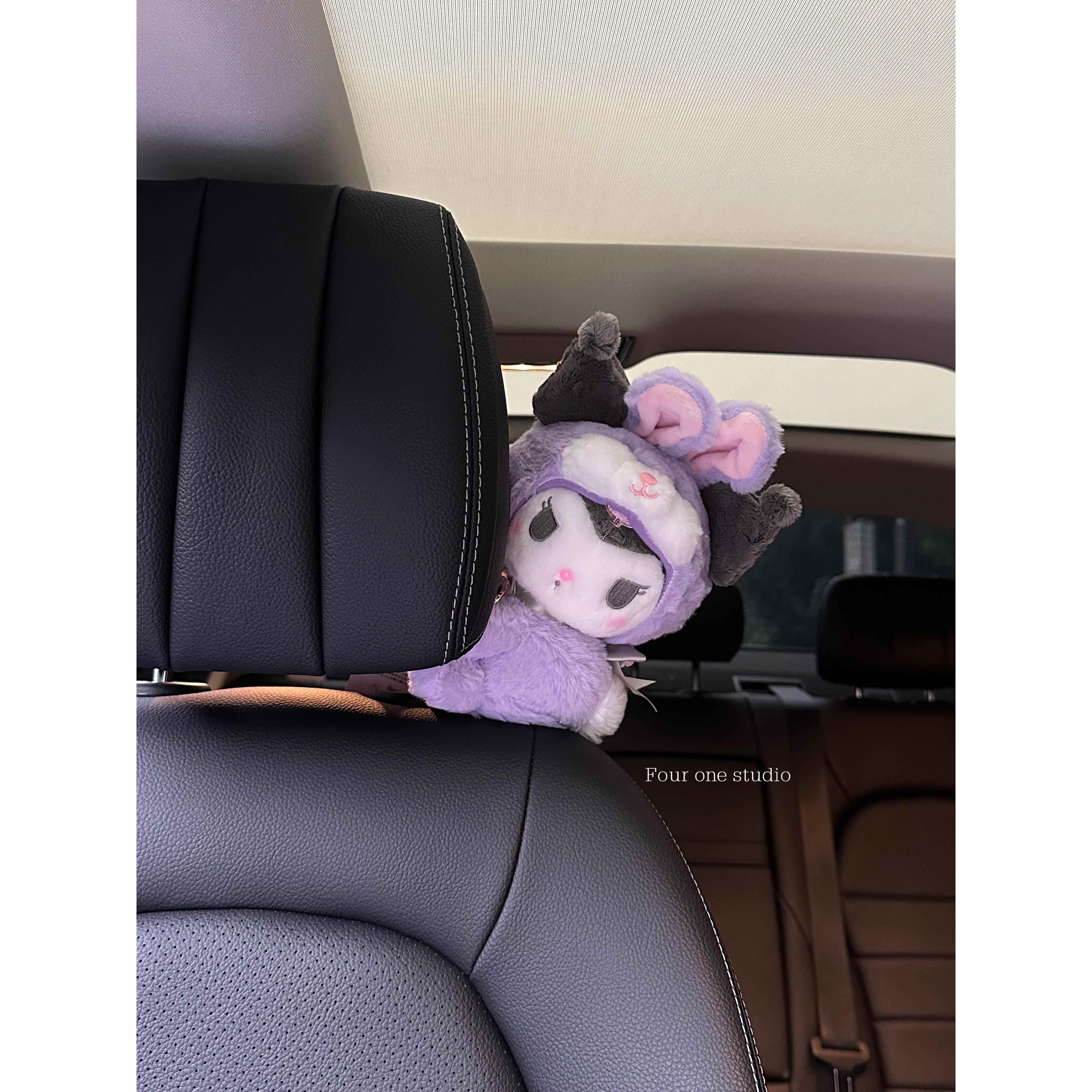 车饰汽车座椅装饰车载挂件可爱汽车头枕库洛米窗帘扣女生车内饰