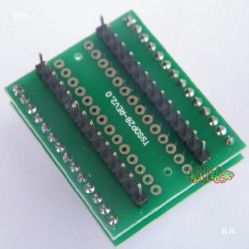 TSSOP28转DIP28 转换座 ad9762 tssop28烧录座 STM8S103 SSOP28