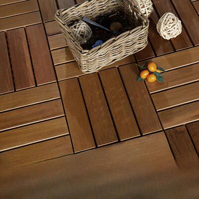 网红阳台可拆卸拼装户外防腐木地板贴纸纯实木地板重蚁木露台防水