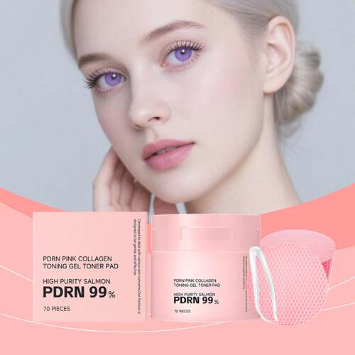 Collagen Soothing Essence Cotton Pads - Hydrating and Moistu