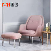 北欧轻奢设计师单人沙发椅售楼处样板间客厅卧室阳台懒人沙发椅子