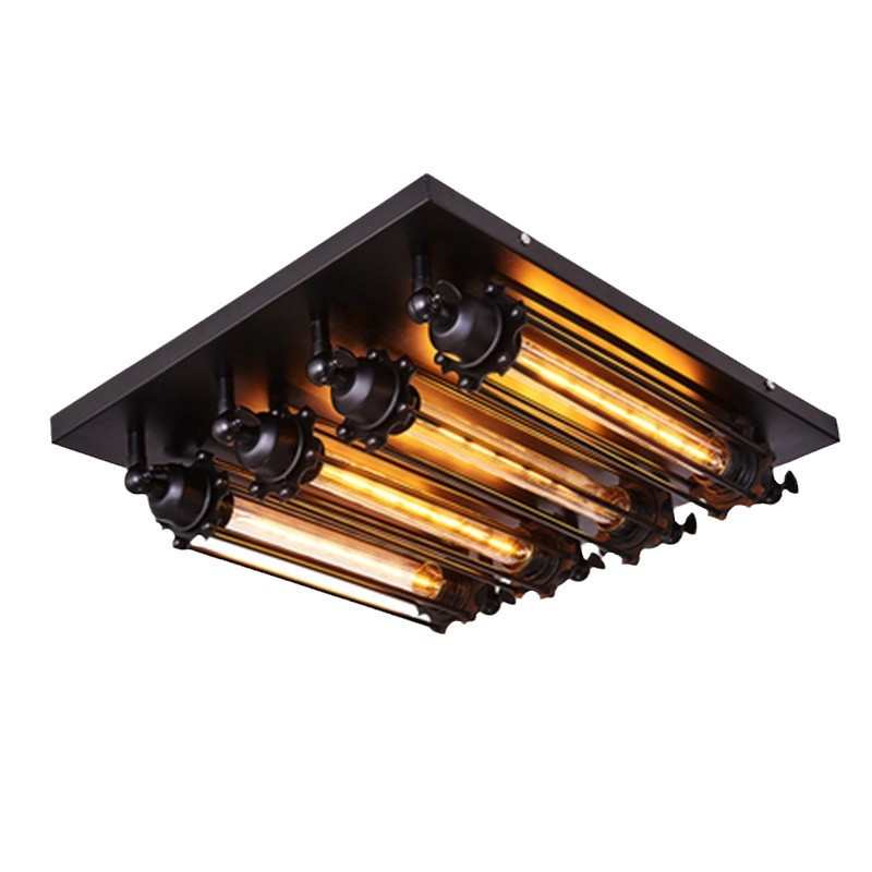 怀旧乡村风灯咖啡厅具创意工业复古美式艺酒吧吸顶灯铁美式loft