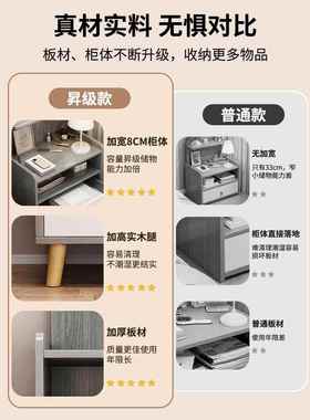 床头柜简约现代家用卧简易储室物柜小加高租房用收ctg0027-纳置物