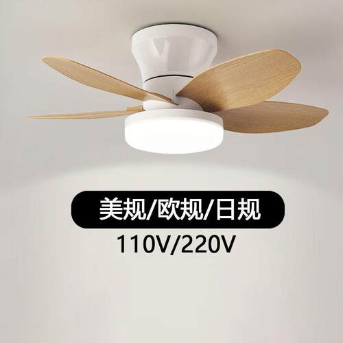 跨境日规卧室吸顶风扇灯餐厅书房吊扇灯静音变频客厅灯2025年新款