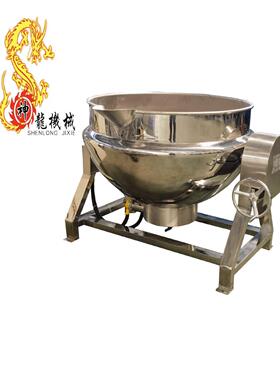 电加热蜜饯夹层锅蒸汽卤煮羊肉猪肉鸭货卤煮锅304不锈钢设备