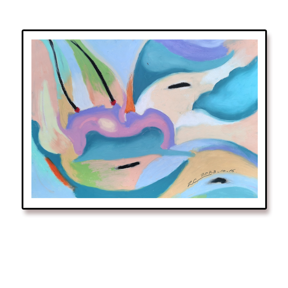 新品/新当代抽象表现/周晁(齐天越界)限量版画/客厅餐厅装饰画X