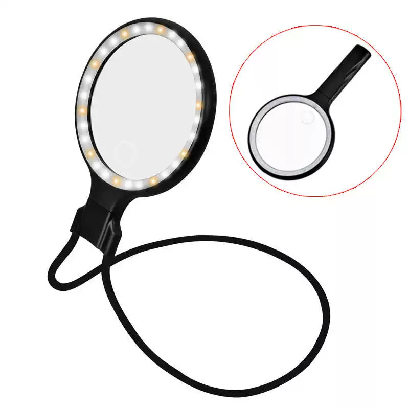 Новый продукт 5x 10x USB зарядка 30LED шейный держатель ручной головной монитор чтения и чтения обслуживание лупа