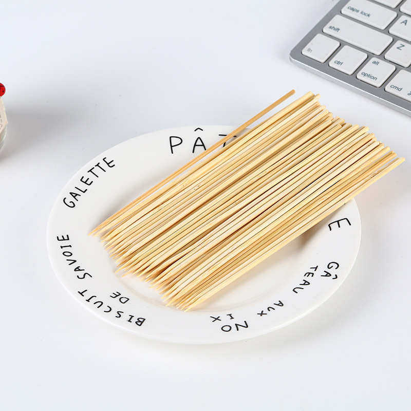 烤串烤肠签2.5x15cm食品签实用烧烤用具烧烤签竹质烤串签工厂供应