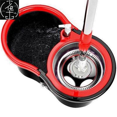 Mop bucket rotating household dual-drive wet and dry free