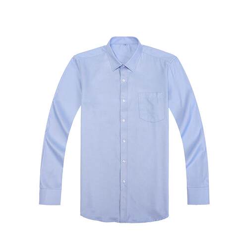 高档新款行农作服男长短衬袖衫裤业农工银行上班服蓝子色衬衫行服