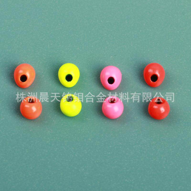 喷漆/荧光色偏心水滴款钨珠2.3/2.8/3.3/3.8/4.6/5.5/6.0/6.5/7.0