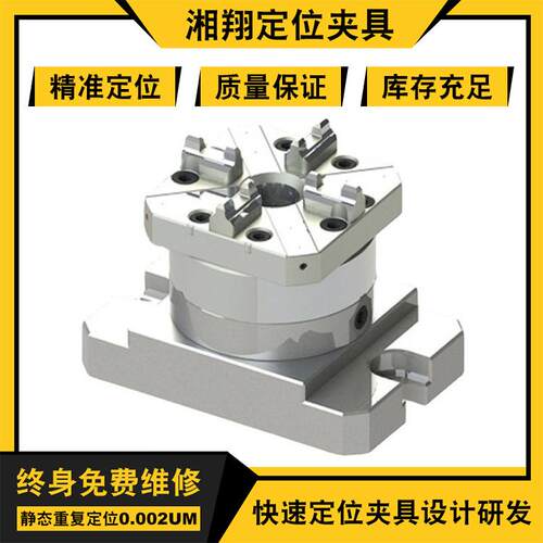 CNC气动卡盘 源头厂家车床定位夹具 现货80方型CNC气动卡盘