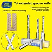 四川木材加长槽刀直刀木工铣刀深槽切削刀开槽头数控中心机螺旋T0