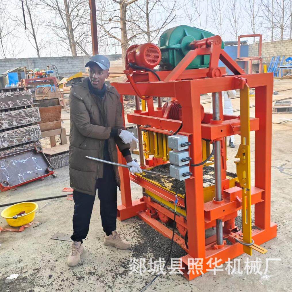 小型电动半自动水泥空心砖实心砖混凝土连锁砖路面砖制砖机