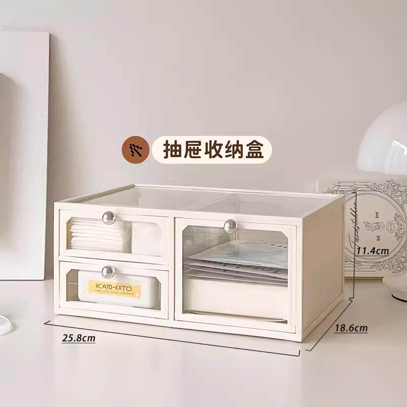 玻璃化妆刷收纳盒防尘带盖ins北欧风透明眉笔眼线笔筒珍珠刷子桶