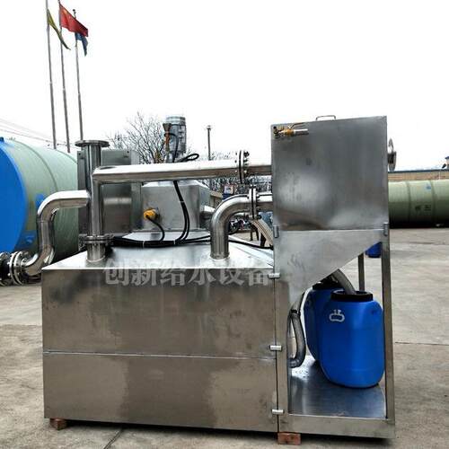 上海创新全自动隔油池油水分离器滤渣隔油加热提升一体化设备