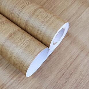 加厚展柜木纹贴纸自粘墙纸防水壁纸橱柜仿木门桌子家具翻新贴膜