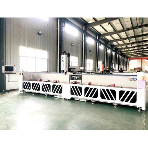 铝材数控加工中心门窗幕墙3轴数控钻铣床线型长条铝型材加工中心