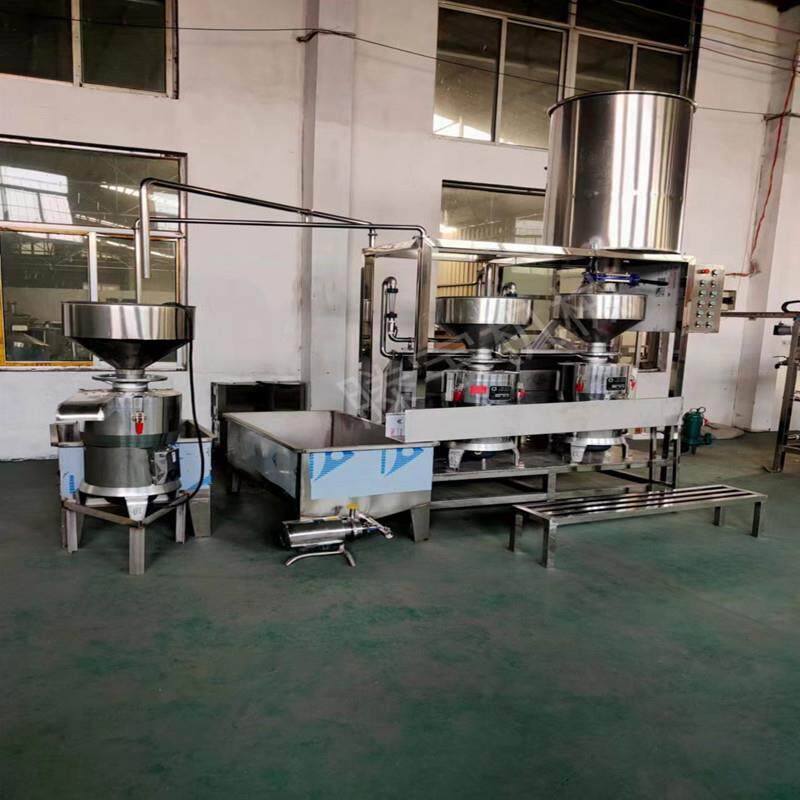 三联磨自动吸豆机浆渣分离机豆制品加工设备