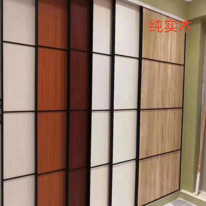 衣柜门拉门定做定制滑移门现代简约欧式柜门卧室衣橱环保实木门