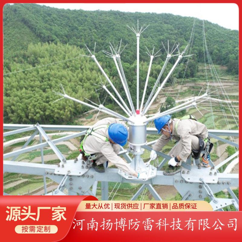 高压输电线路消雷装置无源电晕场拒雷器光伏电力系统驱雷器装置