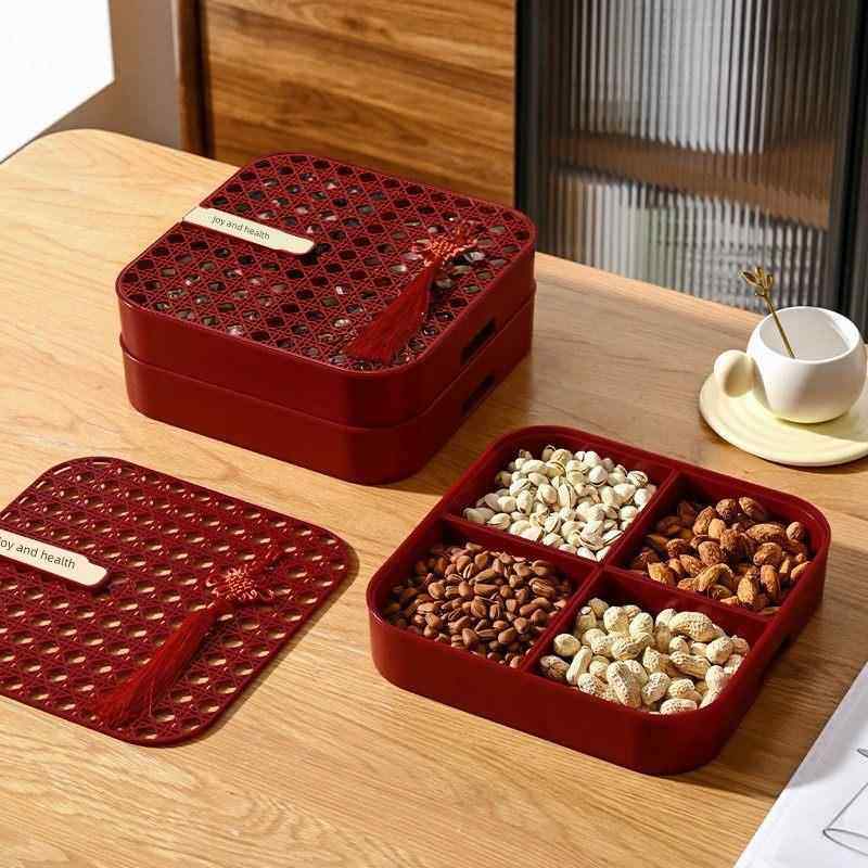 新年干果盘家用客厅茶几家用零食摆放盘高端精致高颜值轻奢坚果,餐饮具,果盆/果盘/果篮,淘宝优惠券,粉丝福利购,淘宝优惠卷