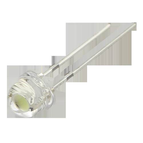 12伏F5草帽高亮LED灯珠正白红光绿黄冰蓝5mm散光120度发光二极管