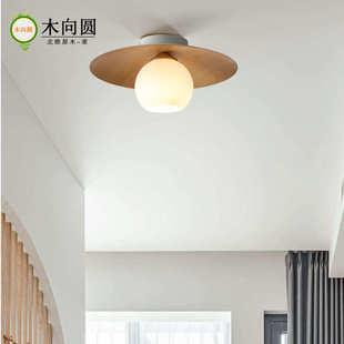 北欧过道灯玄关灯入户进门简约现代阳台灯LED吸顶灯创意个性