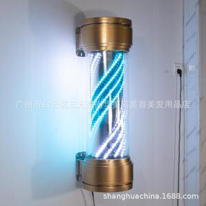 美发转灯led理发店户外复古挂墙防水大新款炫彩挂壁发廊标志灯箱1