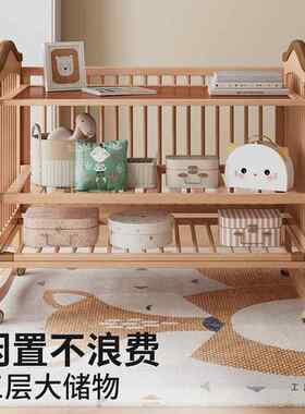 新儿床功能多实木拼接床摇篮生小床可移动儿童床婴宝宝床新KSN生b