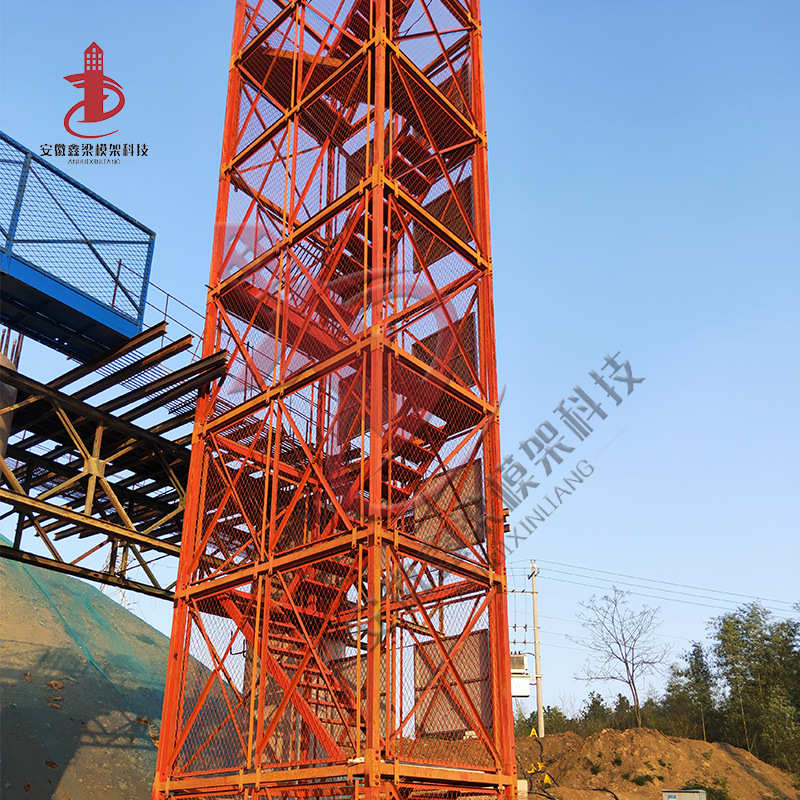 定制 笼施工安全梯 爬梯桥梁组合式施工笼梯安全梯笼厂家安全笼