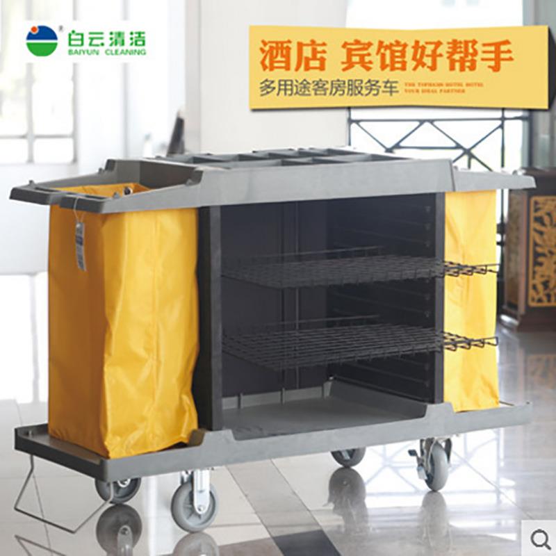 酒店布草车客房用双边服务车宾馆工作车手推车保洁车打扫清洁