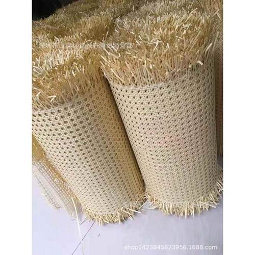 藤条网眼席天然植物枕套椅子鞋包软包墙布编织家居多功能