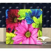 厂家直销快幕秀花墙婚纱摄影背景 3D彩色花派对写真拍照背景新款