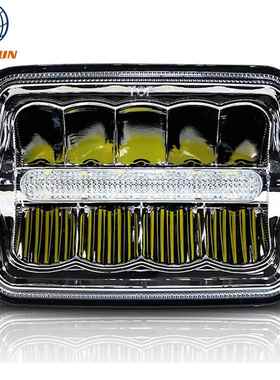 厂家直销 5X7牧马人大灯 方形led大灯 货车卡车远近光改装前照灯