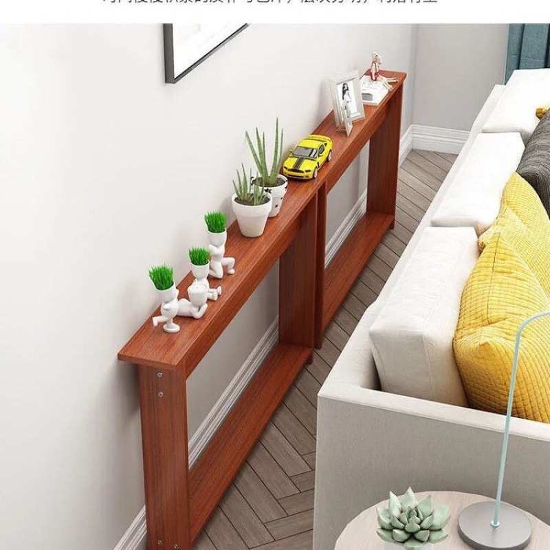 沙发后置物架窄长条架子靠墙落地木架床头背后边缝缝隙条