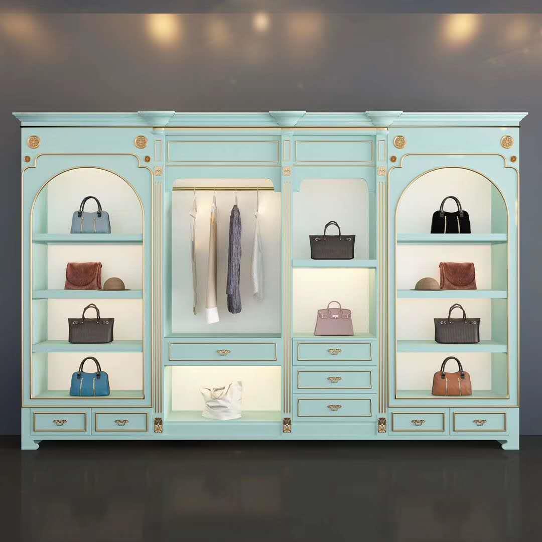 定作烤漆展示柜直播间展厅服装店鞋店包包店铺开店展柜烤漆展柜