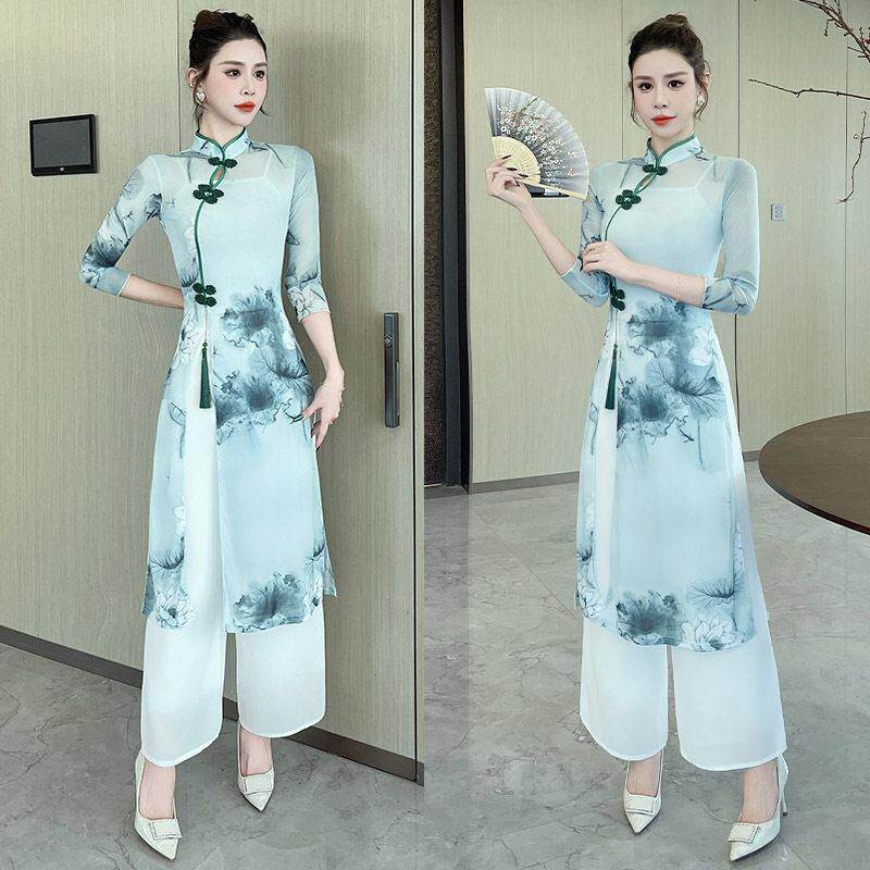足浴足疗技师服2025新款高端中式采耳柔式工作服女阔腿裤套装