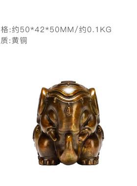 正品朱炳握仁铜 手吉祥精致吉象摆手把件生盘日送礼玩玄学小件伴