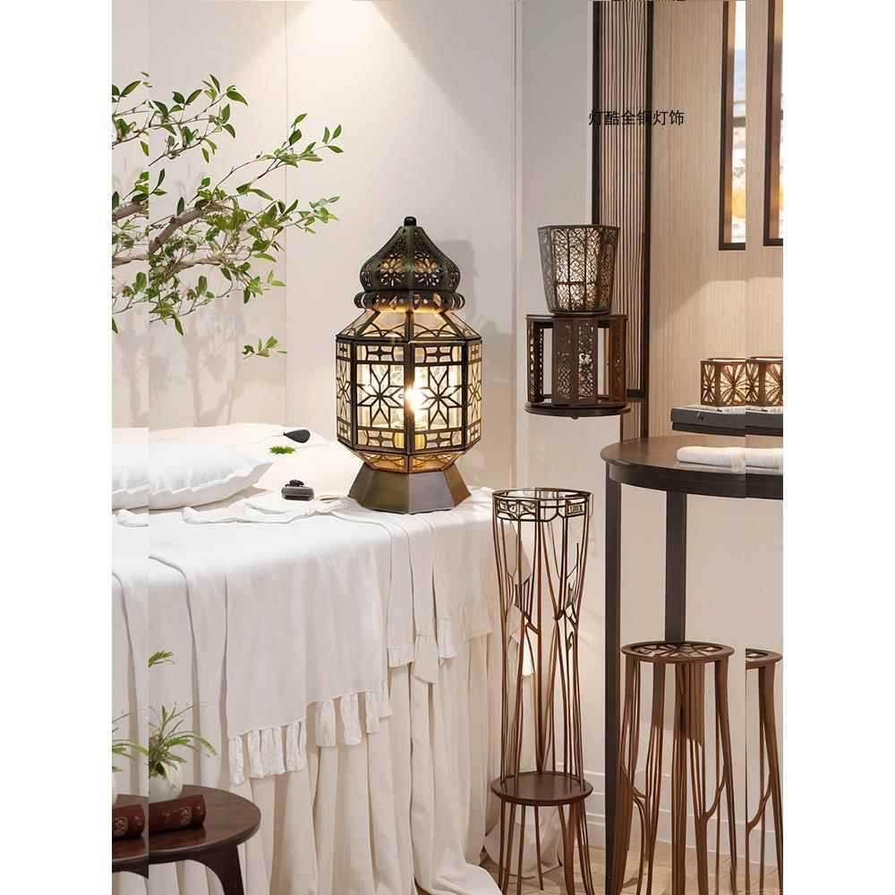 高档欧式覆古铜全落地灯阿镂空客厅卧室灯床头灯摩洛哥拉伯风格装