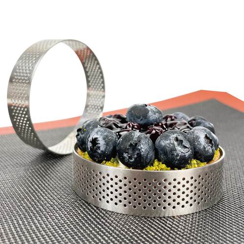Mousse Cake Tart Ring Circle Pizza Mold 慕斯蛋糕塔圈带孔模具