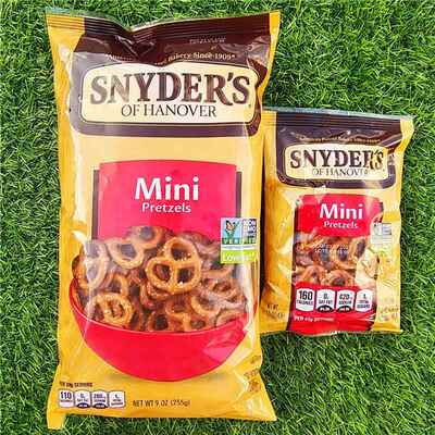 施耐德普莱椒盐脆饼迷你蝴蝶形饼干SNYDERS OF HANOVER PRETZELS