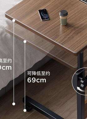 床边子可移动宿舍桌桌小桌子简易电脑桌室书家用学卧生懒人ROG升