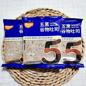 麦吉士0蔗糖五黑谷物吐司车轮面包营养早餐健康代餐零食品