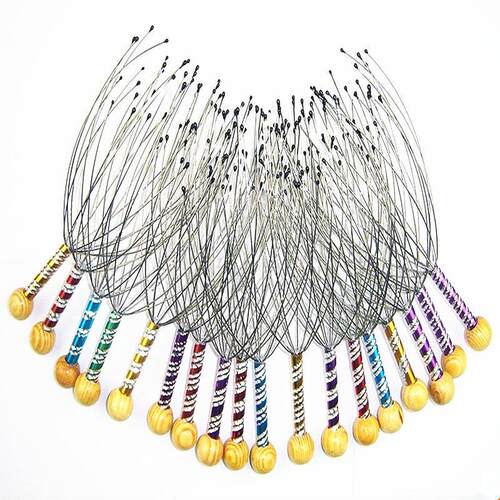 D12 Home Engraved Steel Wire Head Massager Octopus Head Rela