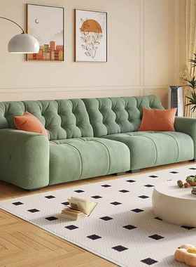 2025款网红大黑熊沙发厅现代出奶油风客小AL100552户新型租屋民宿