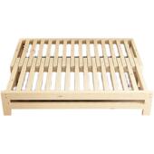 实木简易拉床伸缩隐拼QAU形床幼儿园抽用午睡床耐儿童接床