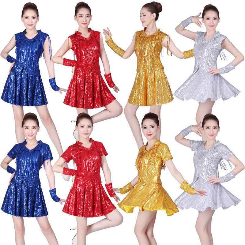 广场舞服装新款套装女亮
